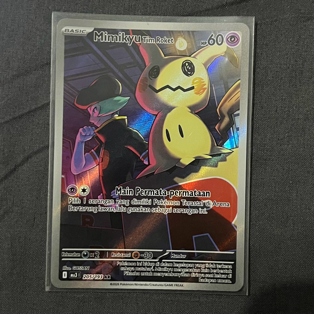 Jual Mimikyu Tim Roket AR Mega Impian EX - Kartu Pokemon TCG Indonesia ...
