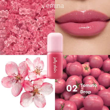EMINA Jelly Stain Lip Tint Korea Glossy Ombre Tahan 12 Jam Ringan Longlasting Transferproof SPF
