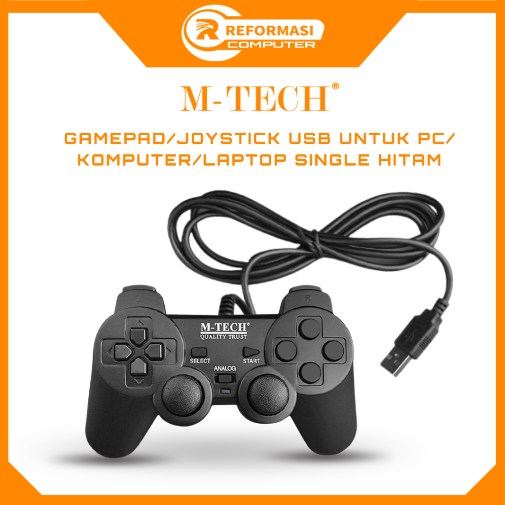 Jual M-TECH Gamepad single Usb M-Tech/stick laptop/stick pc/joystick ...