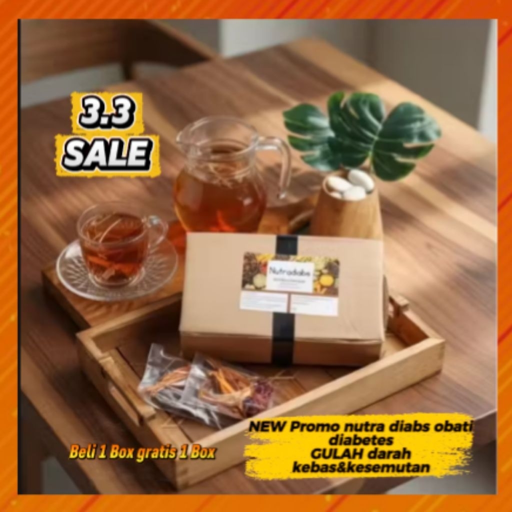 New promo beli 1 gratis 1 herbal nutradiabs untuk diabetes dan gula darah tinggi
