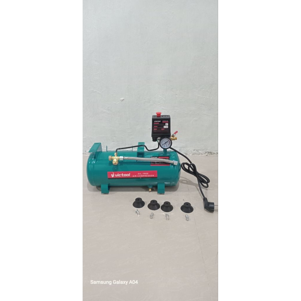 Jual tabung kompresor oilless 9 liter 100% baru lengkap dengan check ...