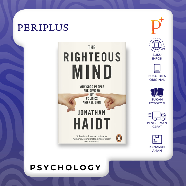 Jual The Righteous Mind by Jonathan Haidt - 9780141039169 | Shopee Indonesia