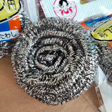Jual Gosokan Panci Stainless steel / spon sabut kawat besi cuci piring ...