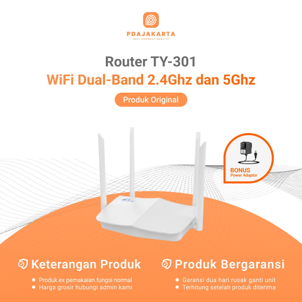 Jual Router TY301/TY300 Dual-Band 2.4Ghz dan 5Ghz 4 Antena | Router ...