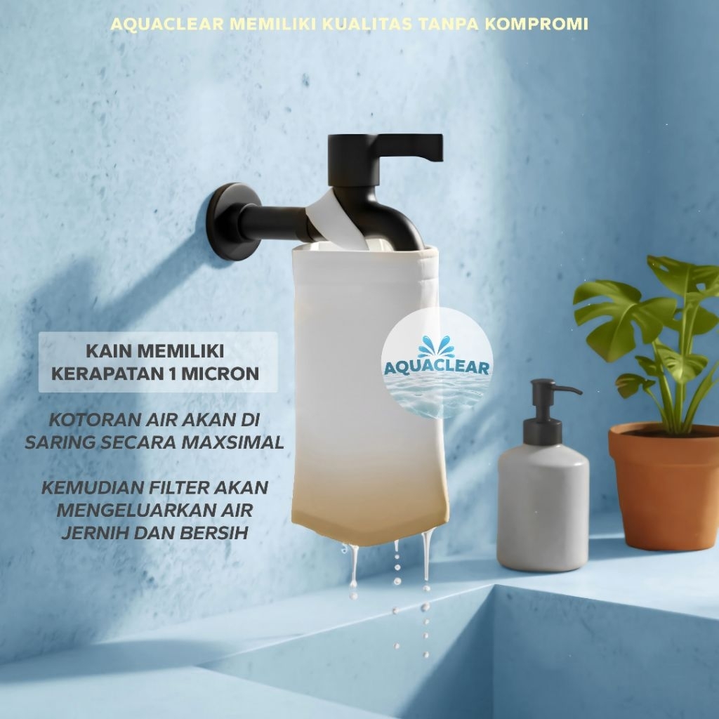 Jual kain filter air keran saringan penjernih air keran bak mandi water ...