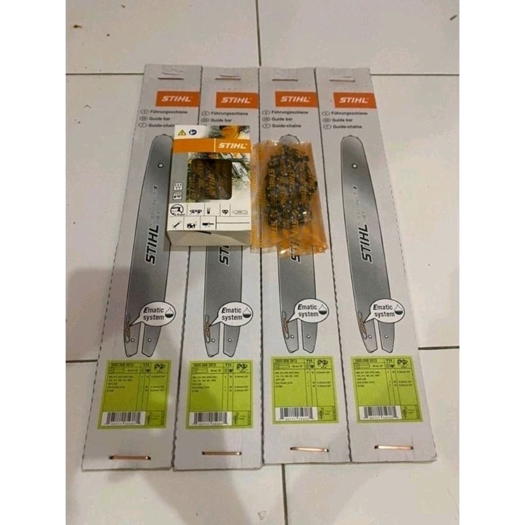 Jual Guide Bar Dan Rantai Chainsaw MS-170.MS-180 16 Inch 1.1 STIHL ...