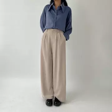 Celana Kerja Wanita Highwaist Loose Pants Jumbo S 3XL Celana Kulot Panjang Premium First Hand