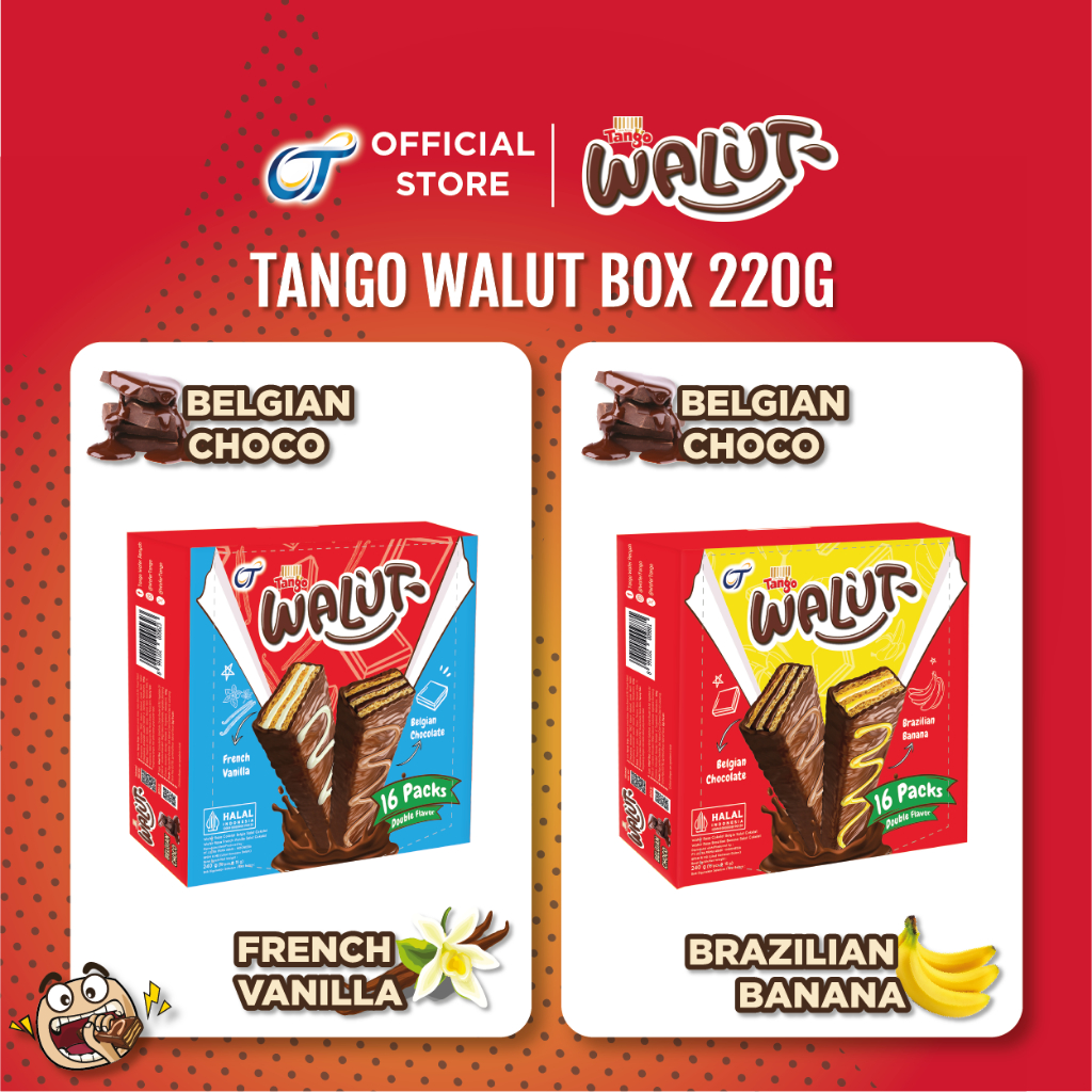 Jual [1 Box isi 16pcs] Tango Walut Box 220g - Camilan Lebaran Favorit ...