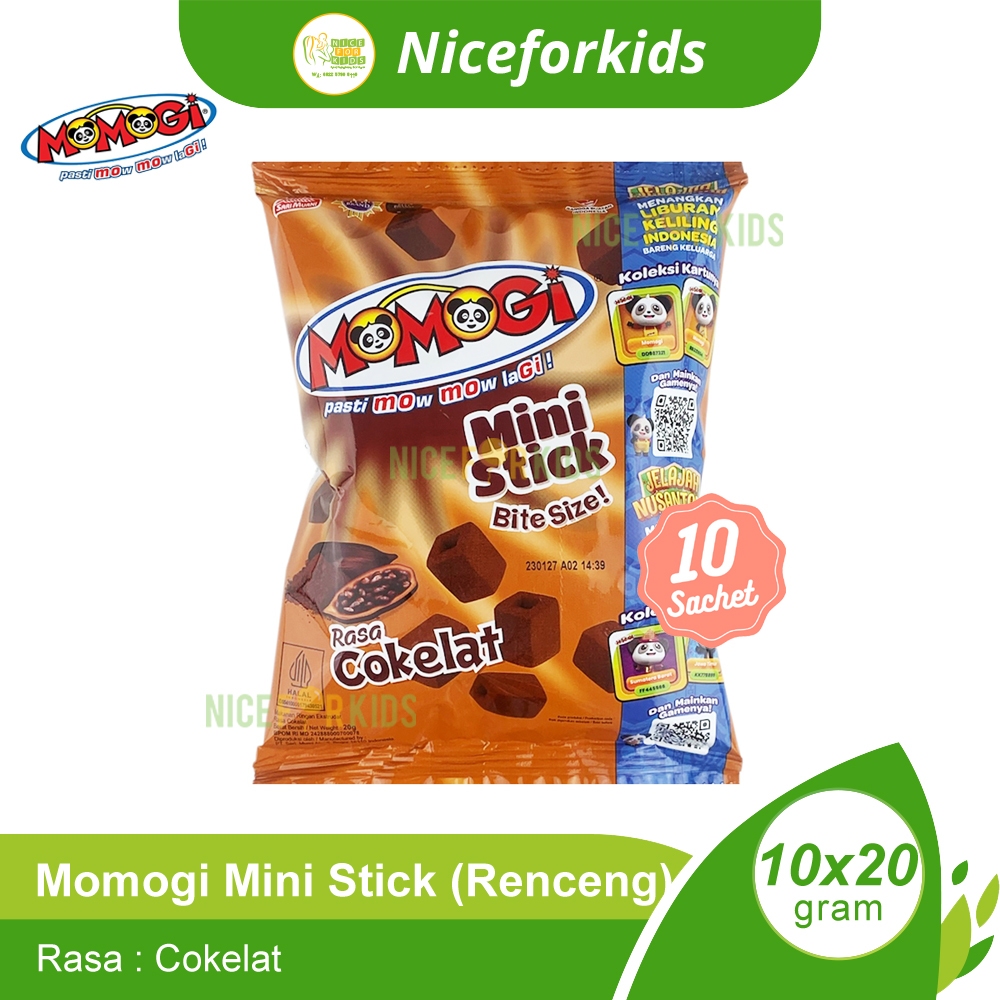 Jual Momogi Mini Stick Bite Size 20gr Renceng Isi 10 sachet / Makanan ...