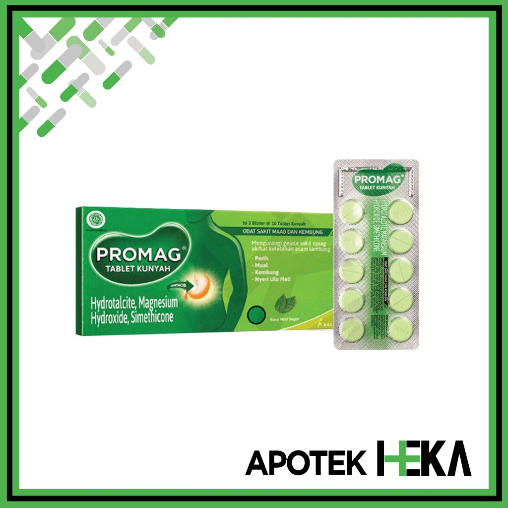 Jual Promag Tablet Obat Maag Dus isi 3x10 Tablet (BANDUNG) | Shopee ...