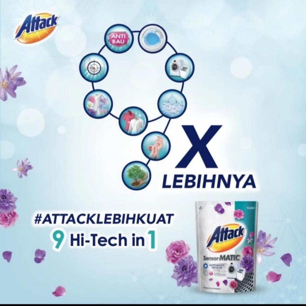 Jual Attack Sensor Matic Liquid 1200 Ml Anti Kuman Bau | Shopee Indonesia