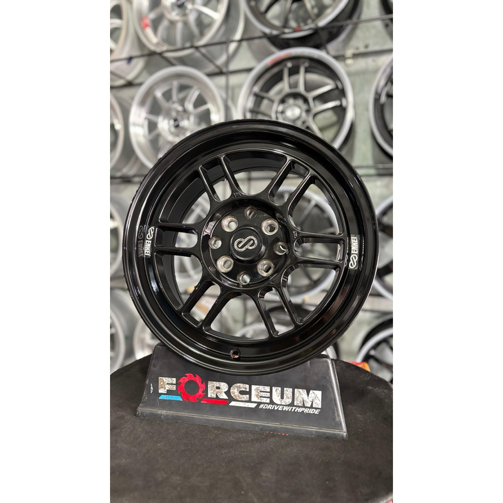 Jual velg enkei rpf r15 black glossy lebar 7 et38 kondisi baru | Shopee ...