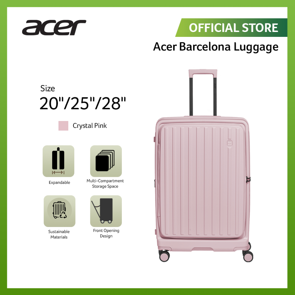 Jual Acer Fashion Koper Polyethylene Barcelona Carry-on Luggage ...