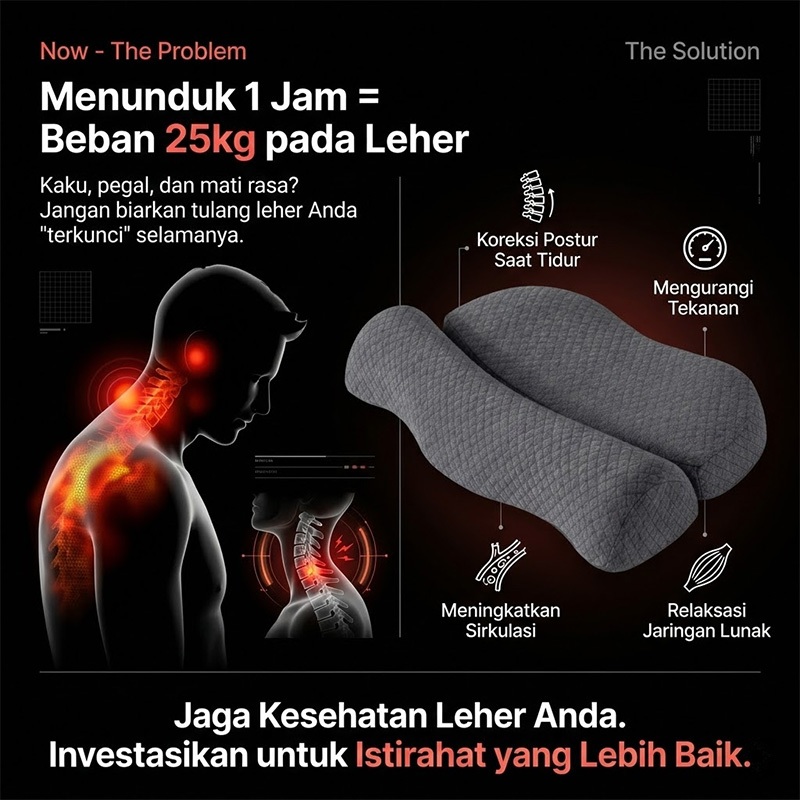Jual Bantal Terapi Leher Khusus Kaum Mendongak & Pekerja Kantoran ...