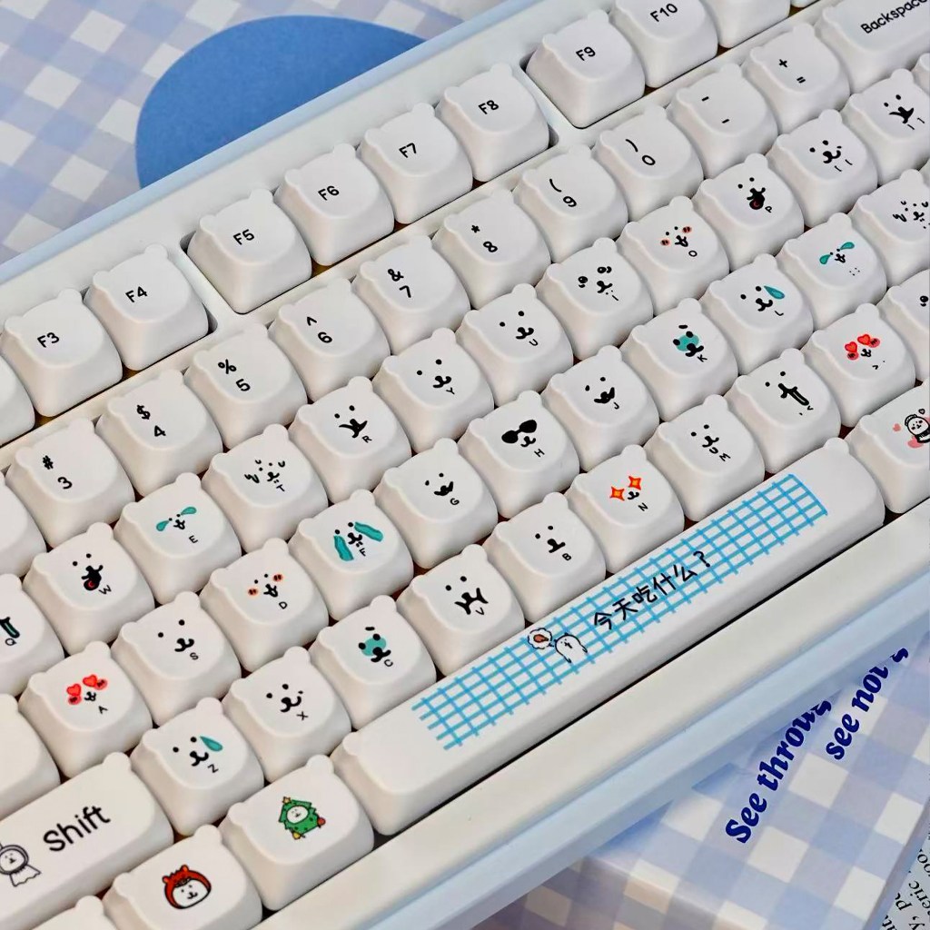 Jual URE Joke Bear Keycaps PBT EOA profile bentuk beruang yang lucu ...