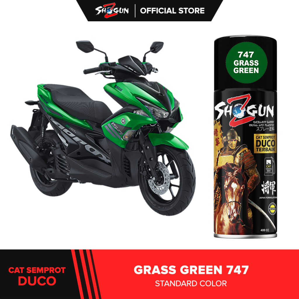 Jual Cat Semprot Motor Shogun Z Paint Grass Green 747 - Warna Hijau Tua ...