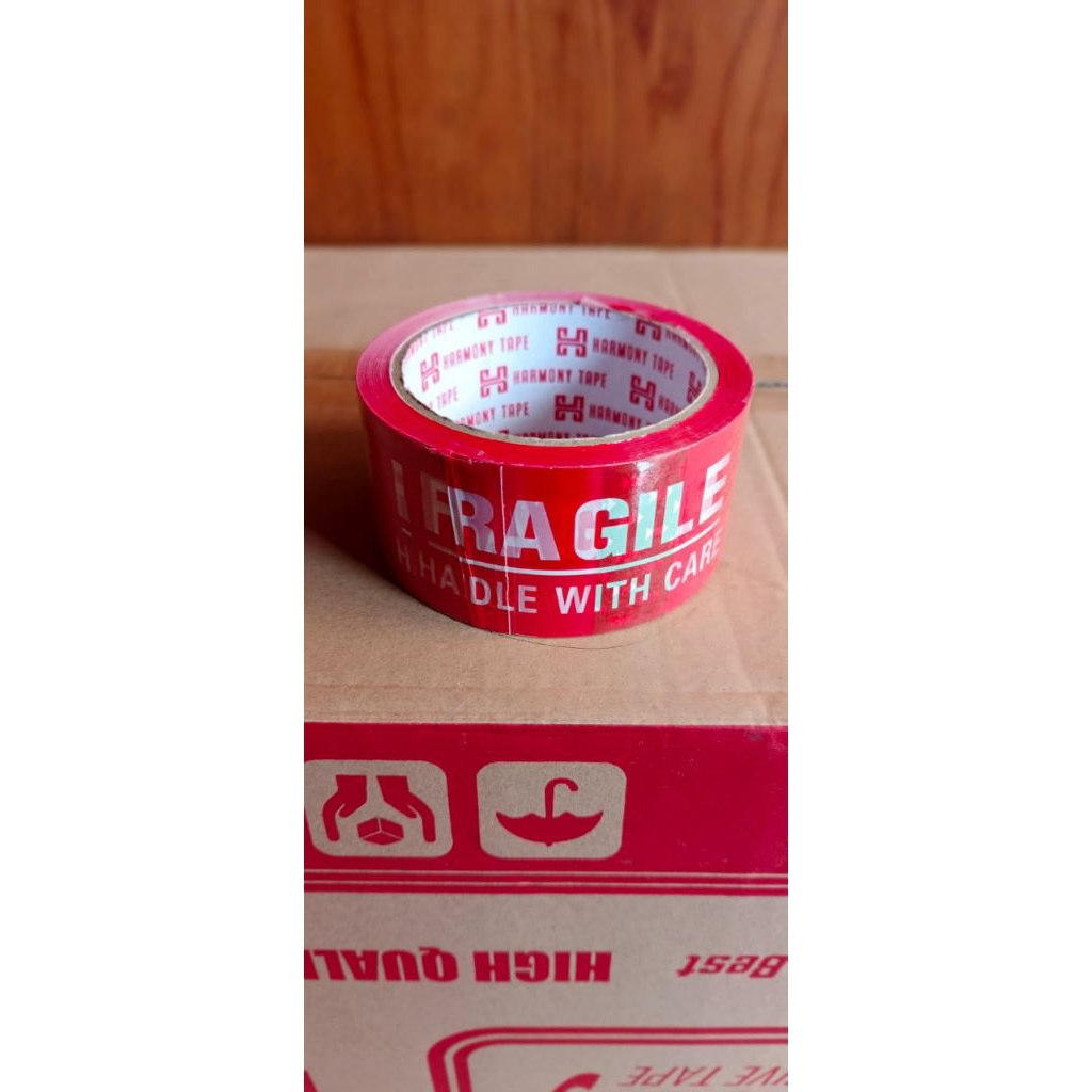 Jual Lakban fragile merah 72 BC (50M ) ECER | Shopee Indonesia