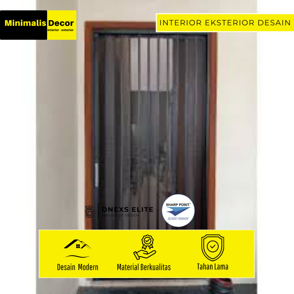 Jual Aluflex Mesh Door Sharp Point Anti Nyamuk Pintu Aluminium Lipat ...
