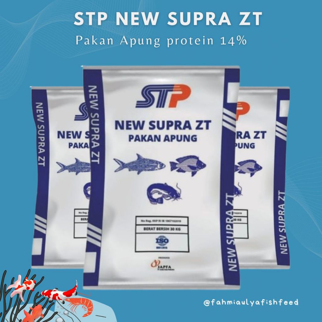 Jual (KEMASAN 5 KG) STP NEW SUPRA ZT PROTEIN TINGGI 12-14% PAKAN APUNG ...