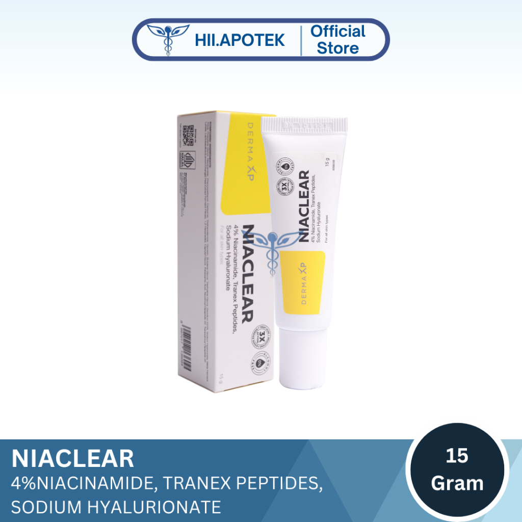 Jual NIACLEAR Niacinamide 4% gel 15g -Mencerahkan, Merawat Kulit ...