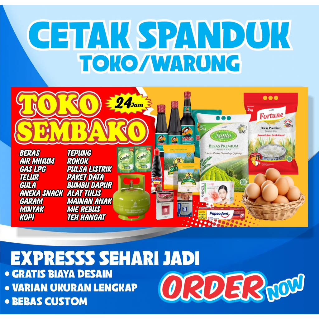 Jual Spanduk Jualan Warung Nasi, Spanduk Toko, Banner Baligho / banner ...