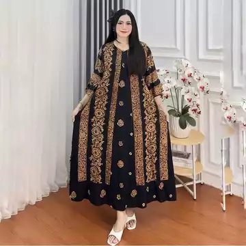 Tamala Dress Jumbo Rayon Premium Daster Super Jumbo Nyaman Untuk Busui