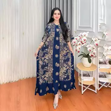 Tamala Dress Jumbo Rayon Premium Daster Super Jumbo Nyaman Untuk Busui
