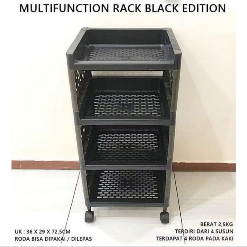 Jual Rak susun 4 susun roda / rak serbaguna 4 susun | Shopee Indonesia