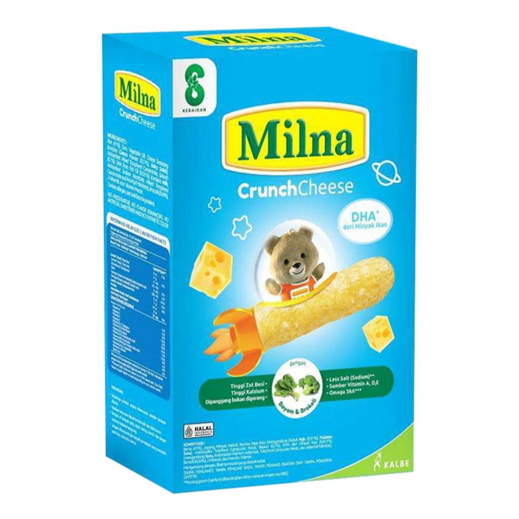 Jual MILNA Crunch Cheese Snack Bayi 20g | Shopee Indonesia