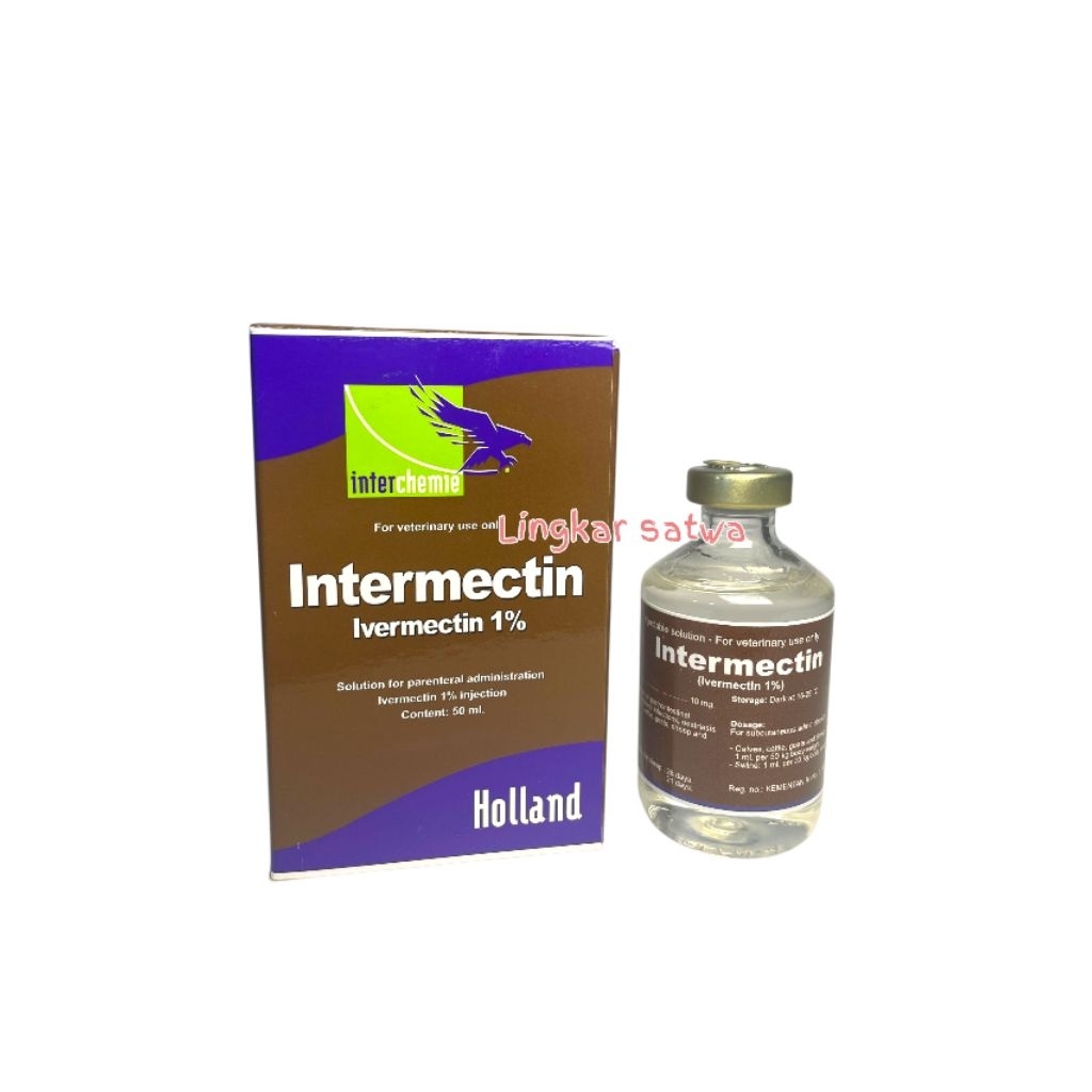 Jual Intermectin 50 ml / Interchemie Holland / Anti kutu kudis ternak ...