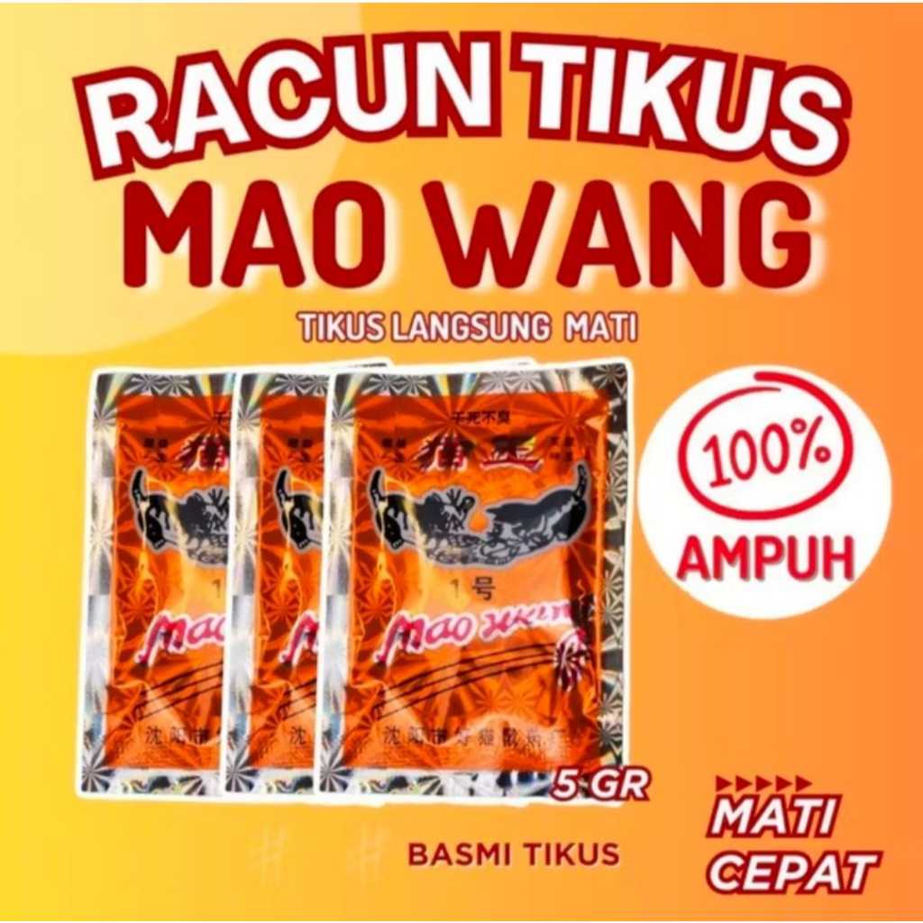 Jual Racun Tikus Maowang Oren Paling Ampuh No.1 | Racun Tikus ampuh ...