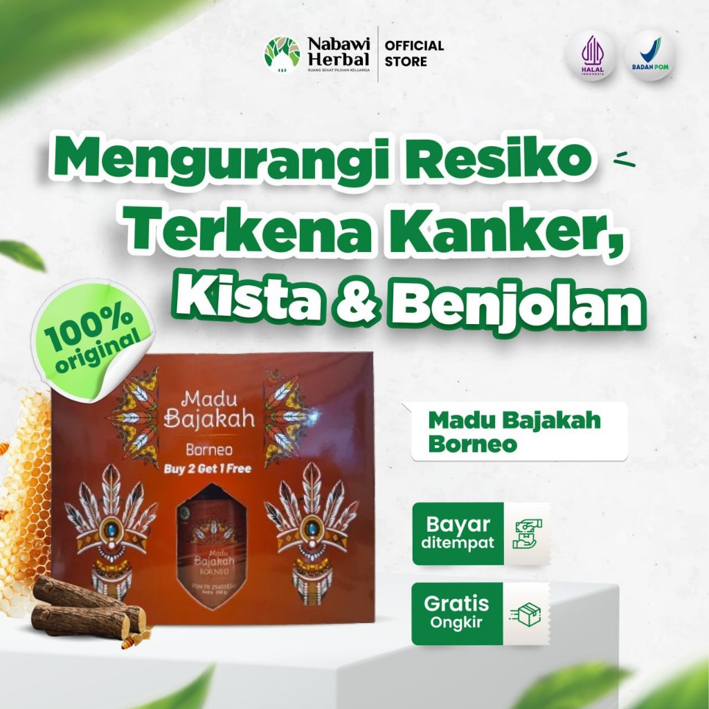 MADU BAJKAN - BAJAKAH BORNEO GOLD -  Membantu Lawan Kanker Tumor Kista dan Atasi Benjolan 250gr