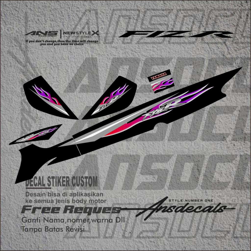 Jual STIKER STRIPING ORI YAMAHA FIZ R VARIASI TERBARU STIKER FIZ R ...