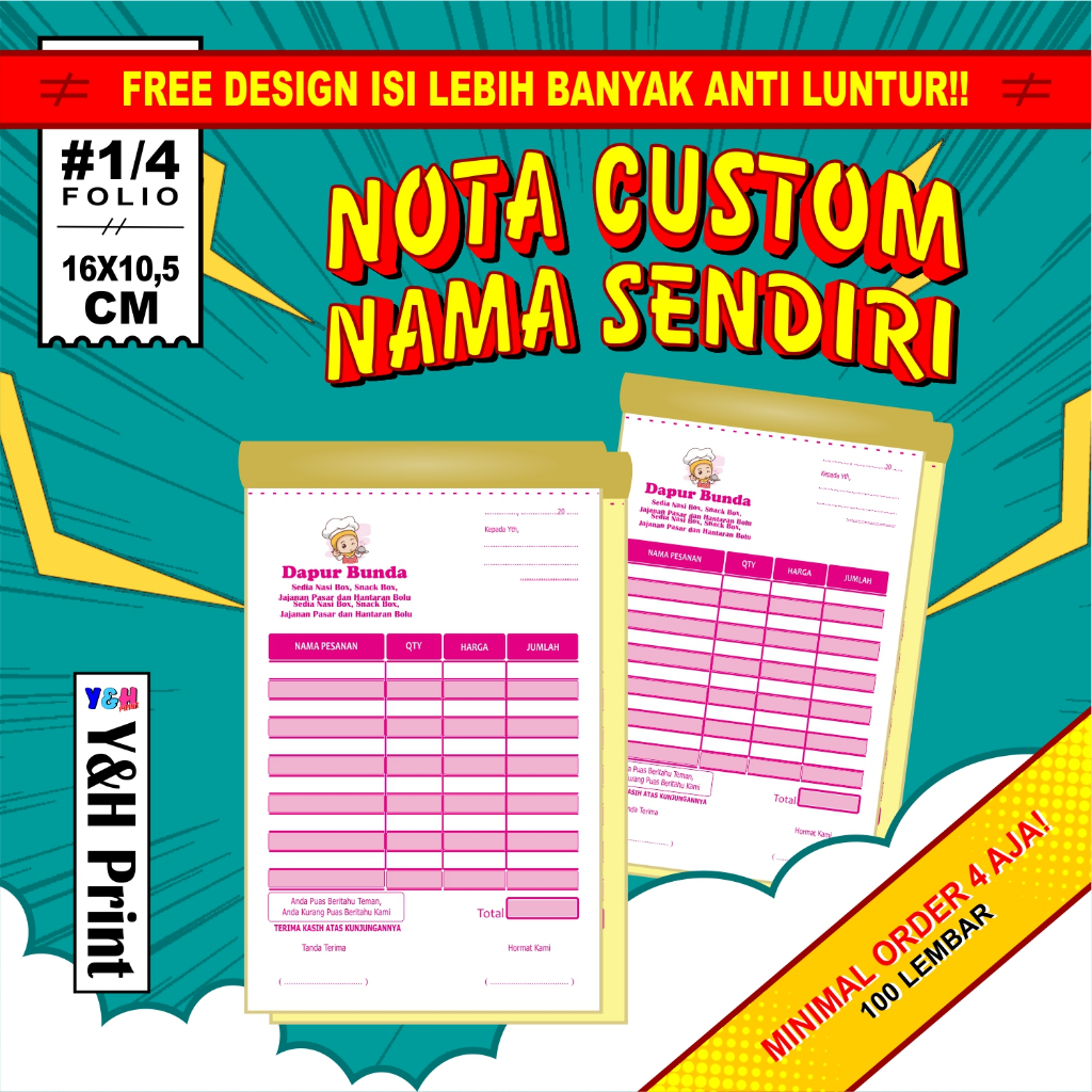 Jual Kertas Nota Print Terlengkap & Harga Terbaru Juli 2026 | Shopee ...