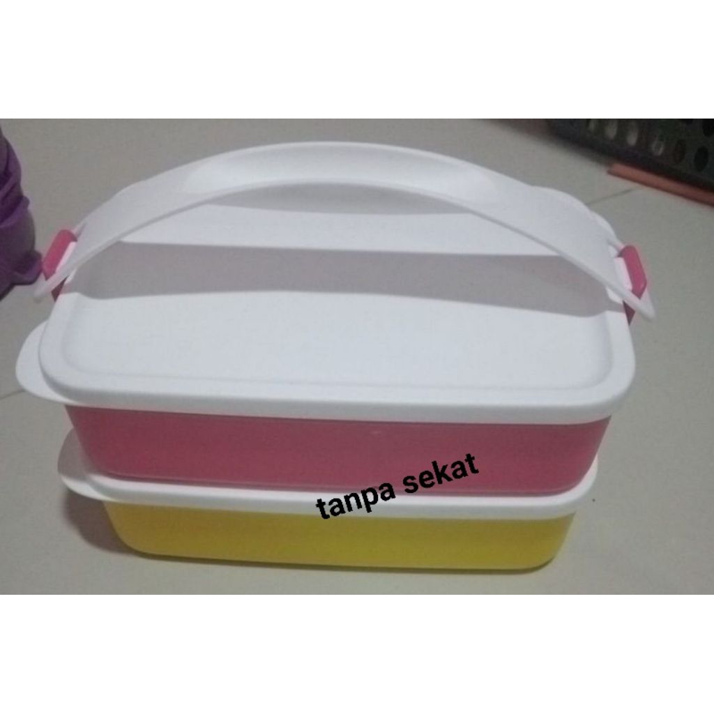 Jual Tupperware rantang 2 susun tanpa sekat || Rantang Premium Ori ...