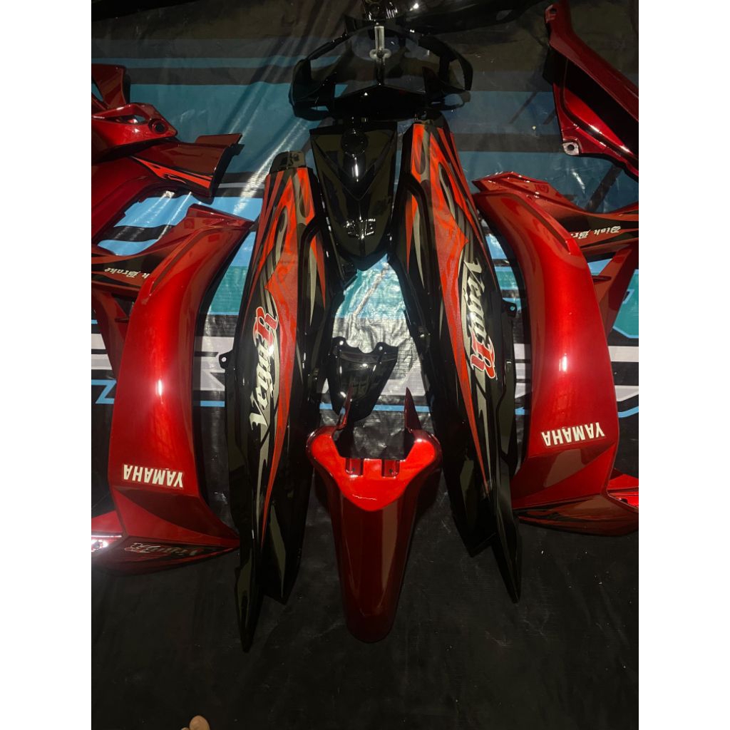 Jual Full Bodi body halus fullset Yamaha Vega R new merah marun ...