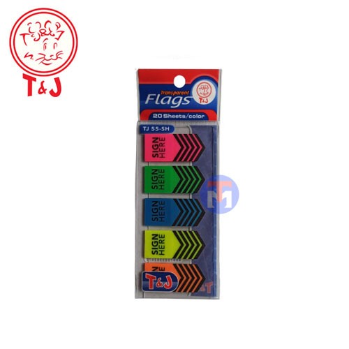 Jual Sticky Notes Sign Here T&J Flags TJ 55-SH | Shopee Indonesia