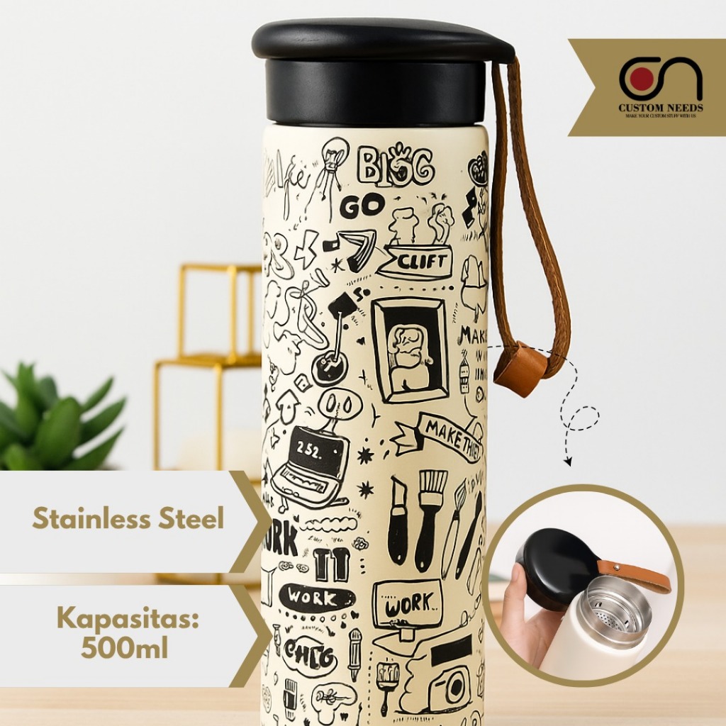 Jual BOTOL TERMOS CUSTOM TUMBLER 500ml HN241 TUMBLER CUSTOM PRINT UV ...