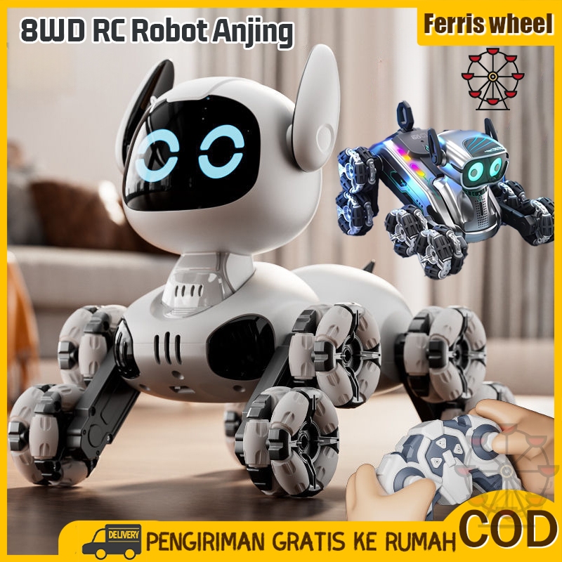 Jual Ferris Wheel 8 Roda Stunt Robot Dog 2.4Ghz Kontrol Ganda Anjing ...