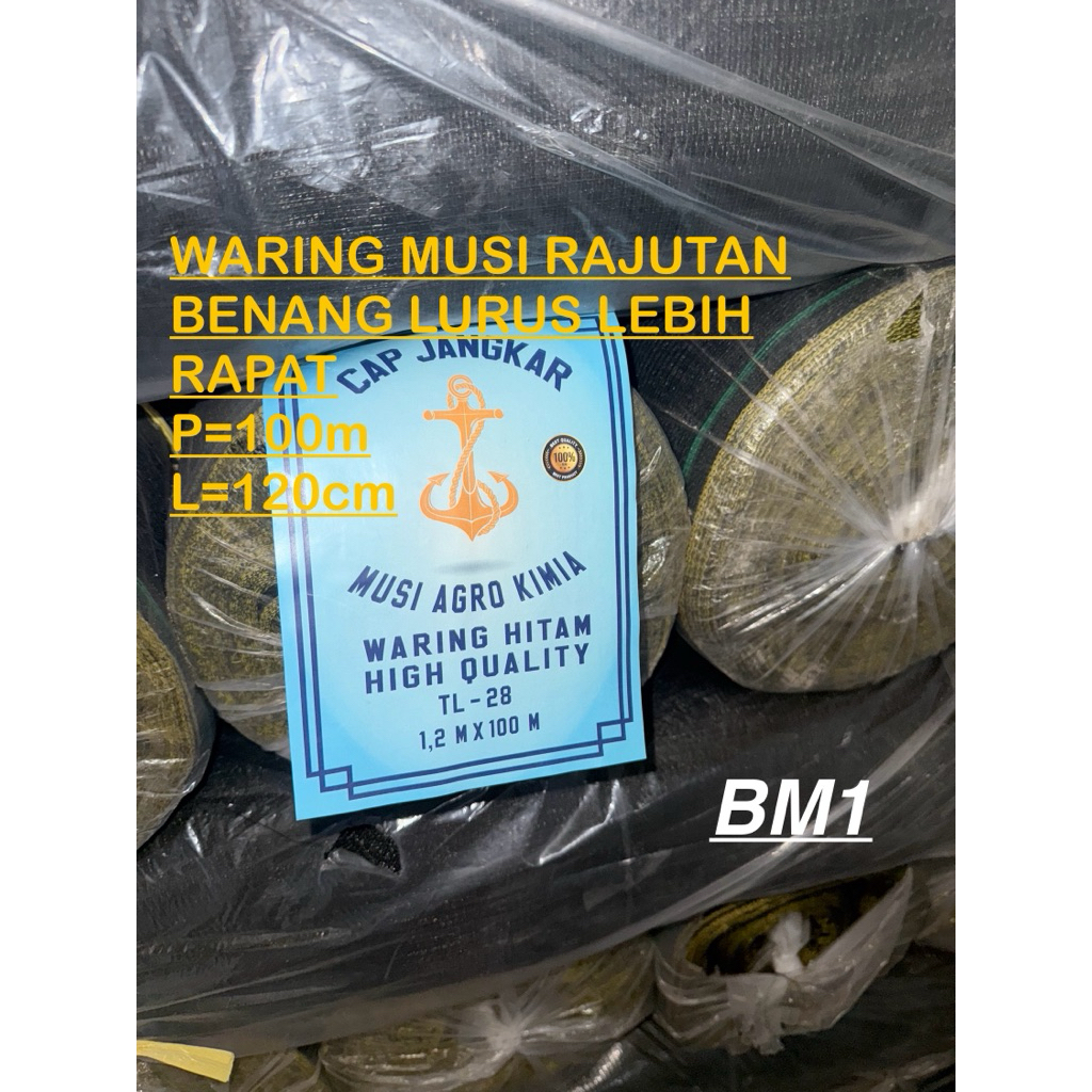 Jual WARING MUSI REAL 100m x L120cm lubang waring 1/4inchi rapat ...
