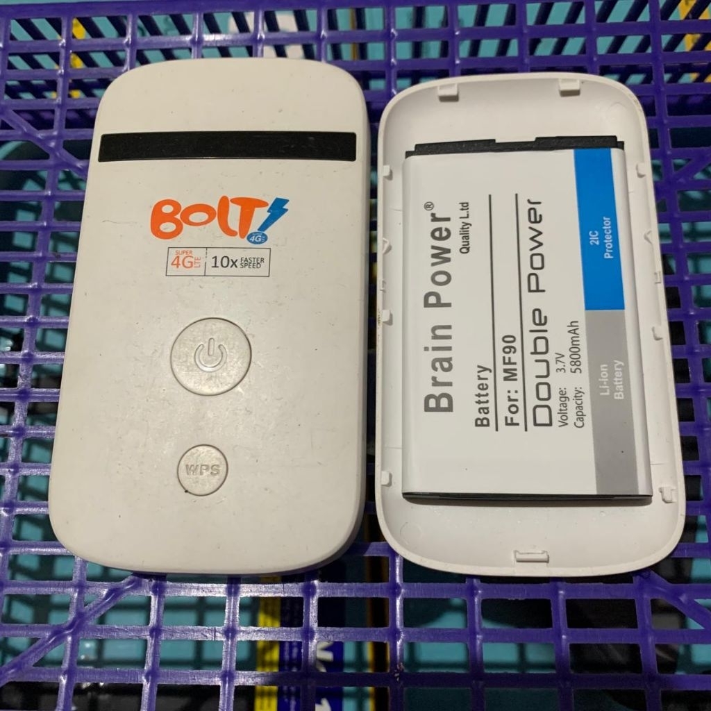 Modem WiFi 4G LTE MF90 ZTE Bolt Unlock Alloperator 4G Baterai 5000mAh