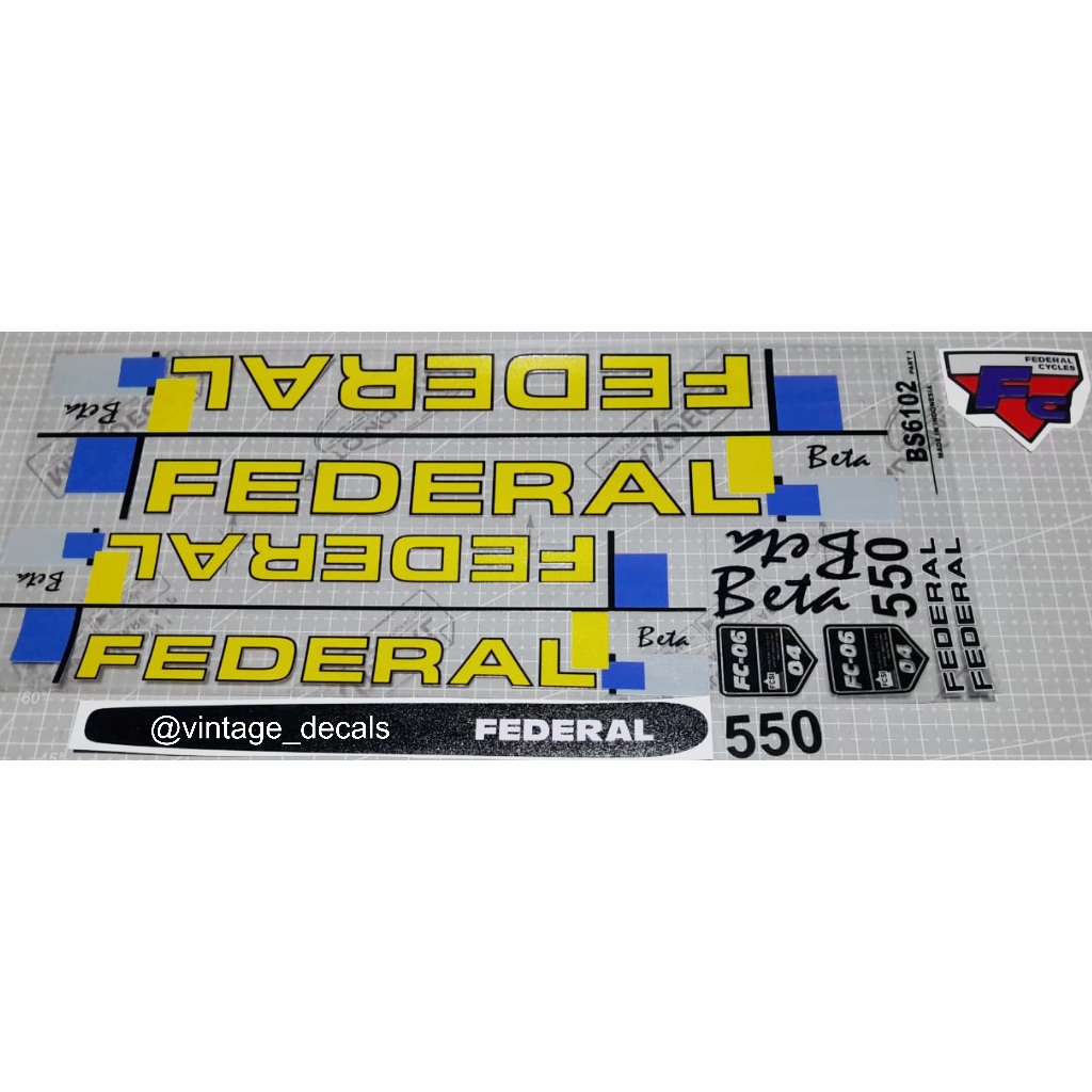 Jual sticker sepeda federal BETA 550 | Shopee Indonesia