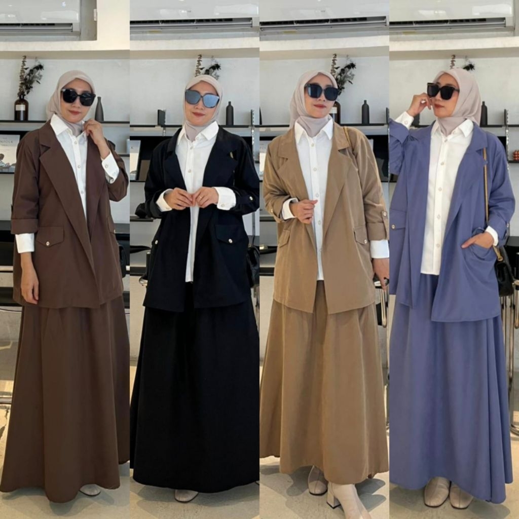 Jual HEXA SET 3 IN 1 BLAZER INNER OUTER BY MSF SETT ROK MEWAH MEWAH ...