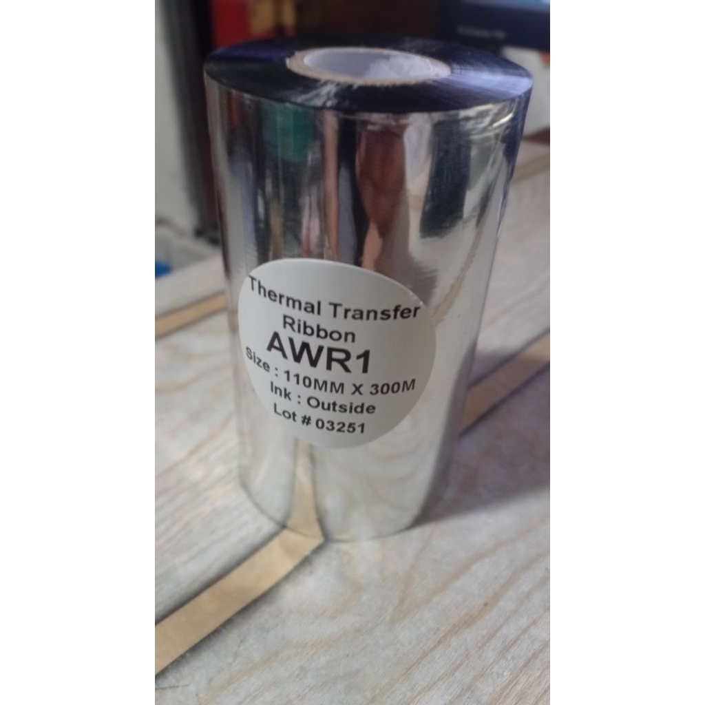 Jual Ribbon Barcode Armor AWR1 110mm x 300m face out | Shopee Indonesia