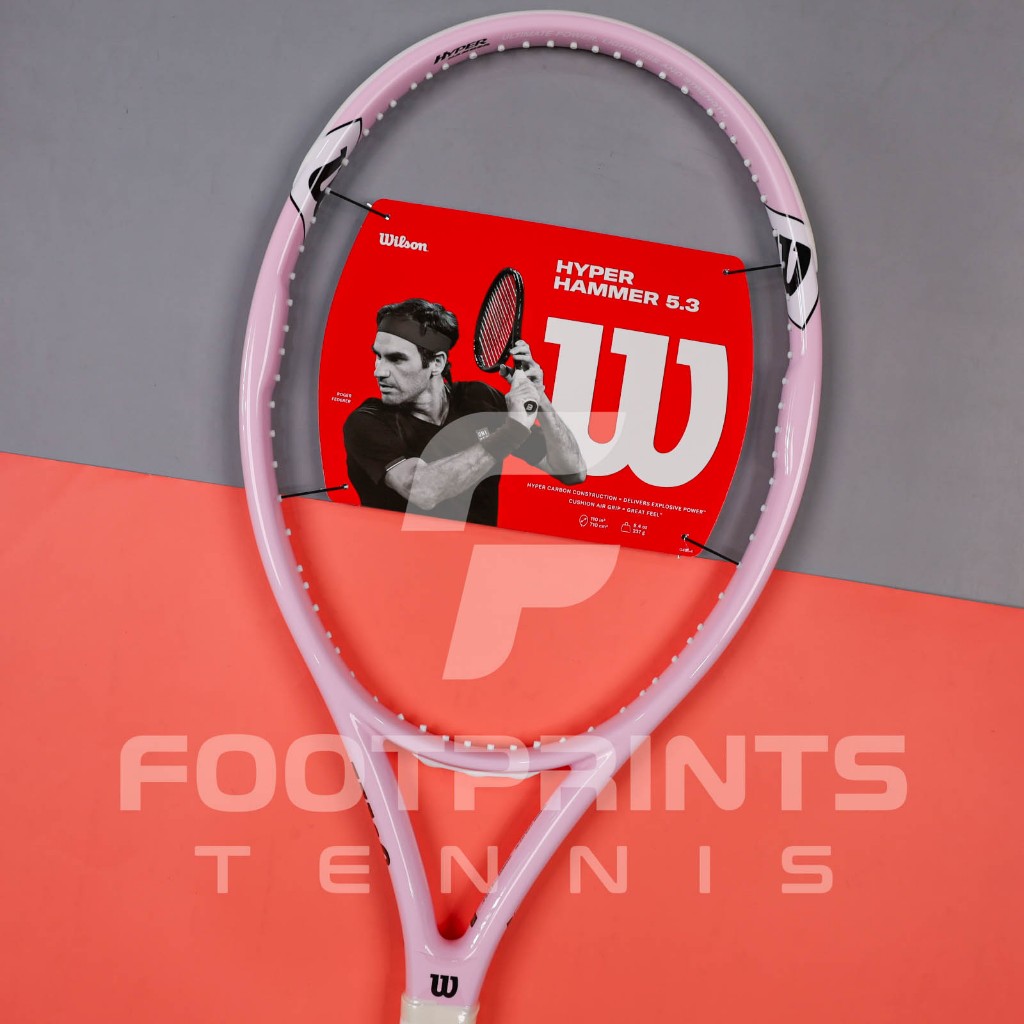 Jual Raket Tenis Wilson Hyper Hammer 5.3 Pink Tennis Racket 237 gr ...