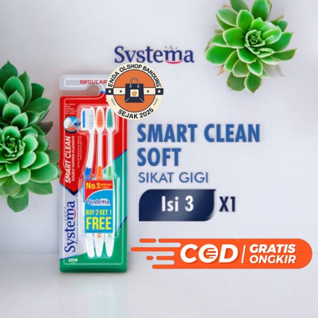 Jual Systema Sikat Gigi Smart Clean isi 3 | Shopee Indonesia