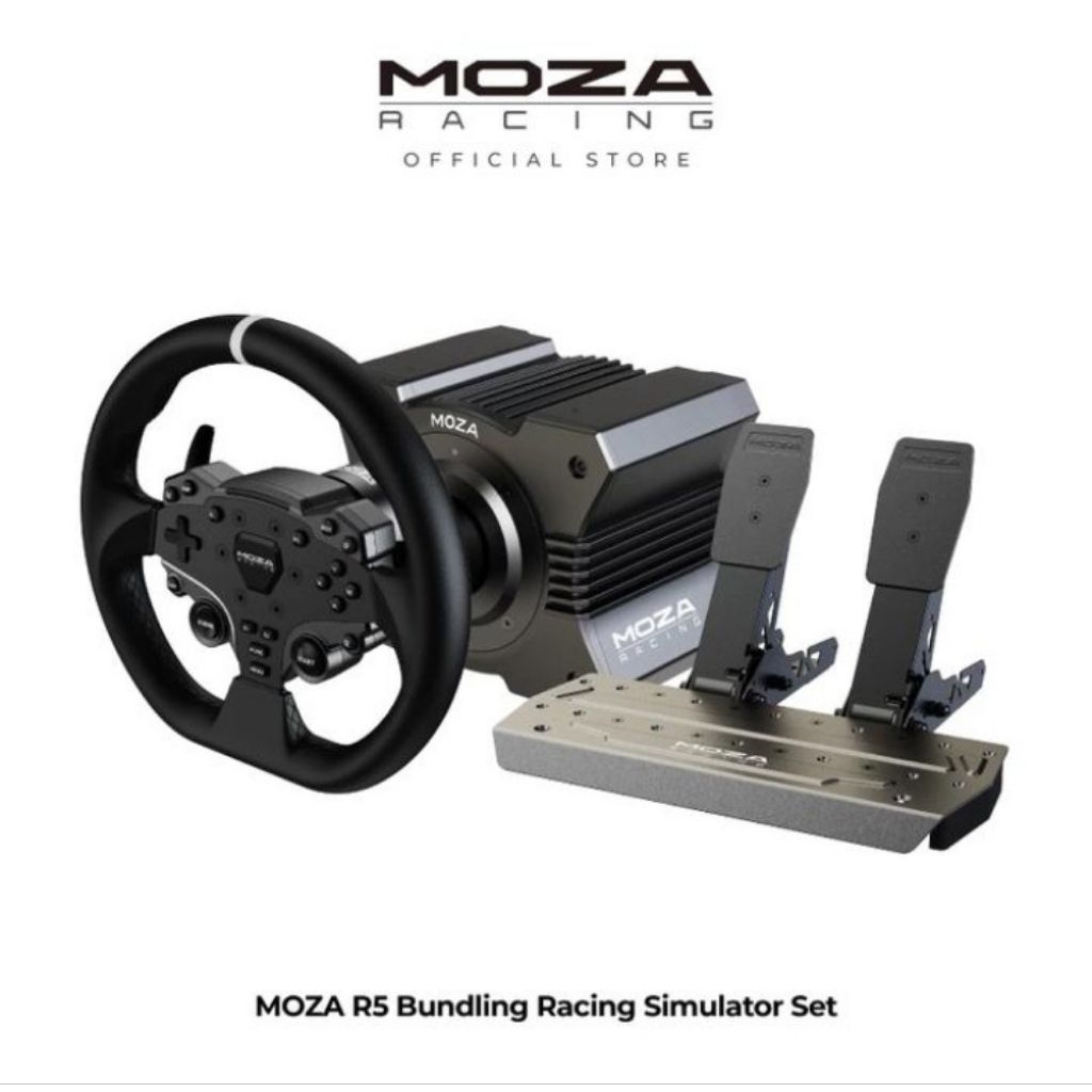 Jual MOZA R5 Racing Bundle Direct drive 2 Pedal Simulator steering ...