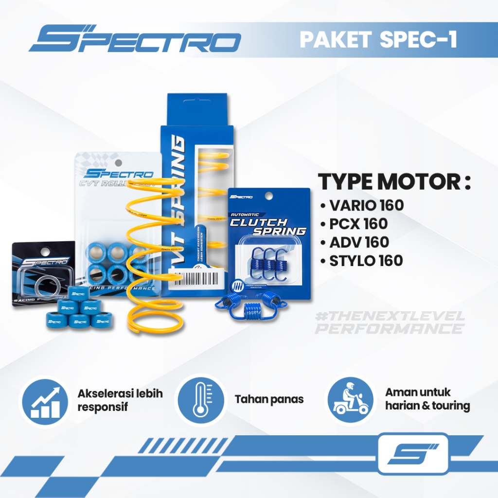 Jual Spectro Paket CVT Spec 1 Vario 125 150 ADV PCX 160 Stylo Roller ...