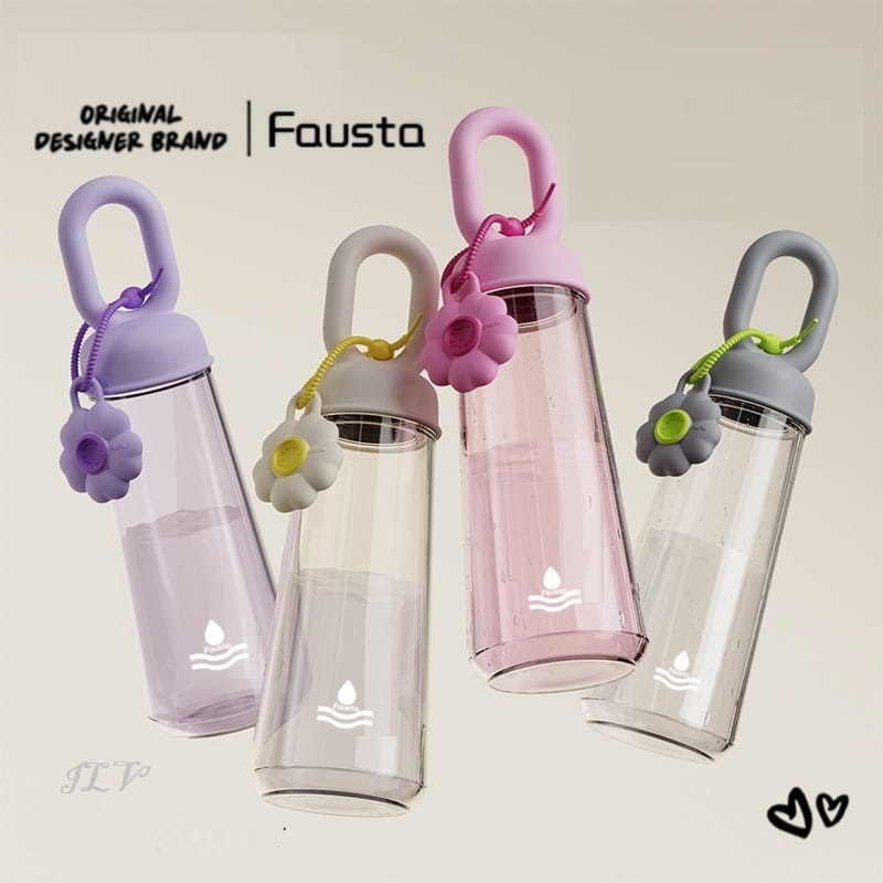 Jual Fausta Botol Minum Kelopak Bunga Transparan 500ml | Shopee Indonesia