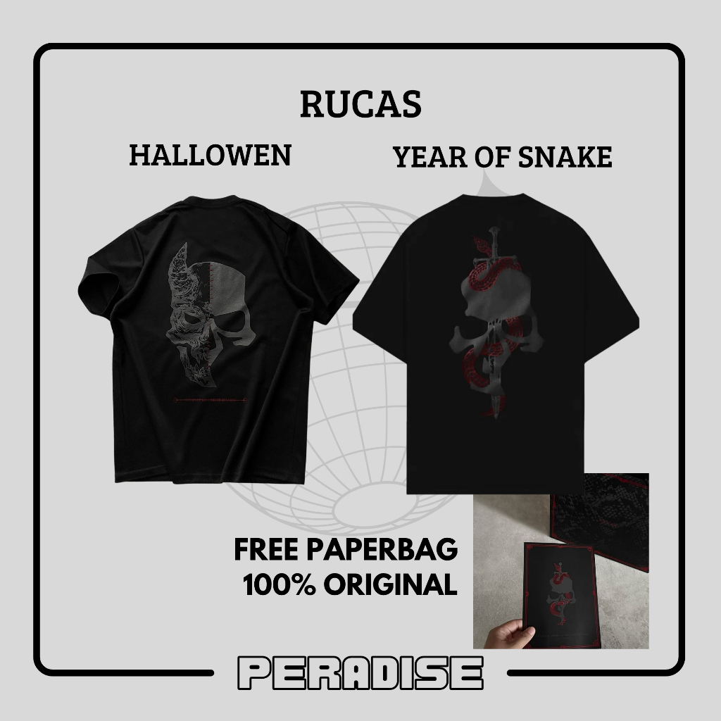 Jual Rucas Year of Snake / Rucas Hallowen / Rucas Tshirt ( Free ...